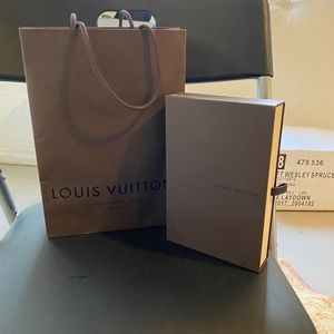 Louis Vuitton box and bag